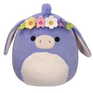 Squishmallows 8in Milanda Periwinkle Donkey w/ Headband | Brand NEW